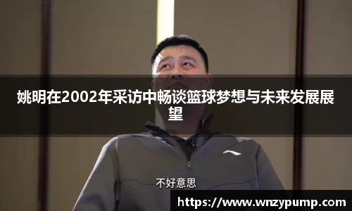 姚明在2002年采访中畅谈篮球梦想与未来发展展望